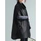 Artistic Retro Batwing Sleeves Half Sleeves Solid Color Heaps Collar Pullovers Artistic Retro Batwing Sleeves Half Sleeves Solid Color Heaps Collar Pullovers