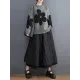 Casual Long Sleeves Loose Contrast Color Jacquard Round-Neck Pullovers Casual Long Sleeves Loose Contrast Color Jacquard Round-Neck Pullovers