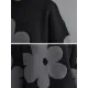 Casual Long Sleeves Loose Contrast Color Jacquard Round-Neck Pullovers Casual Long Sleeves Loose Contrast Color Jacquard Round-Neck Pullovers