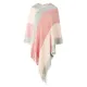 Casual Loose Striped Tasseled Hooded Cape Casual Loose Striped Tasseled Hooded Cape