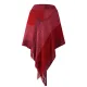 Casual Loose Striped Tasseled Hooded Cape Casual Loose Striped Tasseled Hooded Cape