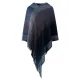 Casual Loose Striped Tasseled Hooded Cape Casual Loose Striped Tasseled Hooded Cape