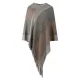 Casual Loose Striped Tasseled Hooded Cape Casual Loose Striped Tasseled Hooded Cape