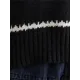 Casual Loose Long Sleeves Striped Round-Neck Sweater Tops Casual Loose Long Sleeves Striped Round-Neck Sweater Tops