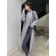Stylish Long Sleeves Split-Front Solid Color High-Neck Sweater Tops