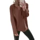 Casual Loose Solid Color V-Neck Sweater Tops Casual Loose Solid Color V-Neck Sweater Tops