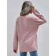 Casual Loose Solid Color V-Neck Sweater Tops Casual Loose Solid Color V-Neck Sweater Tops