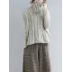 Cable- Knit High-neck Solid Loose Sweater Cable- Knit High-neck Solid Loose Sweater
