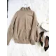Warm Knitting High-neck Sweater Warm Knitting High-neck Sweater