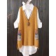 Loose Printed V-Neck Vest Loose Printed V-Neck Vest