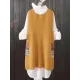 Loose Printed V-Neck Vest Loose Printed V-Neck Vest