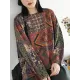 Ethnic Style Round Neck Print Sweater Ethnic Style Round Neck Print Sweater