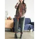 Ethnic Style Round Neck Print Sweater Ethnic Style Round Neck Print Sweater