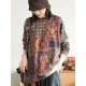 Ethnic Style Round Neck Print Sweater Ethnic Style Round Neck Print Sweater