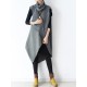 Casual Vintage Knitting High-Neck Sleeveless Dress Casual Vintage Knitting High-Neck Sleeveless Dress