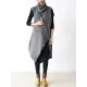 Casual Vintage Knitting High-Neck Sleeveless Dress Casual Vintage Knitting High-Neck Sleeveless Dress