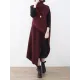 Casual Vintage Knitting High-Neck Sleeveless Dress Casual Vintage Knitting High-Neck Sleeveless Dress
