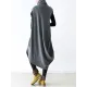 Casual Vintage Knitting High-Neck Sleeveless Dress Casual Vintage Knitting High-Neck Sleeveless Dress