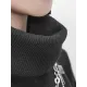 Black Cropped Turtleneck Sweater Dress Black Cropped Turtleneck Sweater Dress