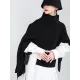 Original Solid High-Neck Irregularity Sweater Original Solid High-Neck Irregularity Sweater