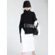 Original Solid High-Neck Irregularity Sweater Original Solid High-Neck Irregularity Sweater