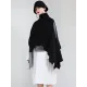 Original Solid High-Neck Irregularity Sweater Original Solid High-Neck Irregularity Sweater