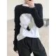 Original Solid Knitwear Short Tops Original Solid Knitwear Short Tops