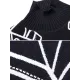 Original Print Irregularity Knitting Sweater