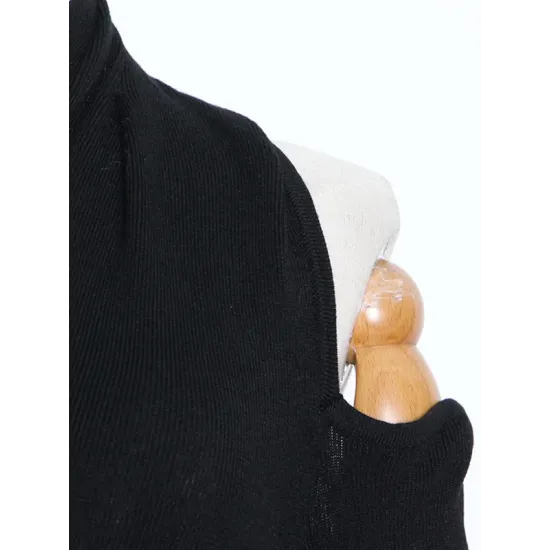 Casual Cropped One-Shoulder Kniting Sweater Casual Cropped One-Shoulder Kniting Sweater
