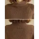 Knitting Pleats Split-Joint High-Neck Pullover Top Knitting Pleats Split-Joint High-Neck Pullover Top