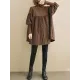 Knitting Pleats Split-Joint High-Neck Pullover Top Knitting Pleats Split-Joint High-Neck Pullover Top