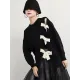 Stylish Bowknot Round-Neck Knitting Sweater Stylish Bowknot Round-Neck Knitting Sweater