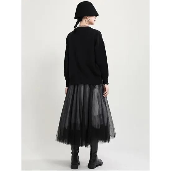 Stylish Bowknot Round-Neck Knitting Sweater Stylish Bowknot Round-Neck Knitting Sweater