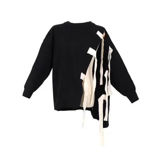 Stylish Bowknot Round-Neck Knitting Sweater Stylish Bowknot Round-Neck Knitting Sweater