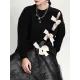 Stylish Bowknot Round-Neck Knitting Sweater Stylish Bowknot Round-Neck Knitting Sweater