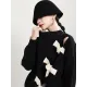 Stylish Bowknot Round-Neck Knitting Sweater Stylish Bowknot Round-Neck Knitting Sweater