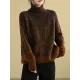 Original Print High-Neck Knitting Sweater Original Print High-Neck Knitting Sweater