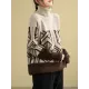 Original Print High-Neck Knitting Sweater Original Print High-Neck Knitting Sweater