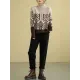Original Print High-Neck Knitting Sweater Original Print High-Neck Knitting Sweater