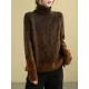 Original Print High-Neck Knitting Sweater Original Print High-Neck Knitting Sweater