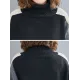 Stylish Split-Joint High-Neck Knitting Sweater