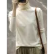 Solid Color Heaps Collar Long Sleeve Knitwear Tops Solid Color Heaps Collar Long Sleeve Knitwear Tops