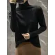 Solid Color Heaps Collar Long Sleeve Knitwear Tops Solid Color Heaps Collar Long Sleeve Knitwear Tops