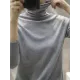 Solid Color Heaps Collar Long Sleeve Knitwear Tops Solid Color Heaps Collar Long Sleeve Knitwear Tops
