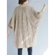 Vintage Loose Solid Color Round-Neck Batwing Half Sleeves Knitting Sweater Vintage Loose Solid Color Round-Neck Batwing Half Sleeves Knitting Sweater