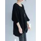Vintage Loose Solid Color Round-Neck Batwing Half Sleeves Knitting Sweater Vintage Loose Solid Color Round-Neck Batwing Half Sleeves Knitting Sweater