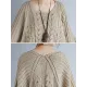 Vintage Loose Solid Color Round-Neck Batwing Half Sleeves Knitting Sweater Vintage Loose Solid Color Round-Neck Batwing Half Sleeves Knitting Sweater