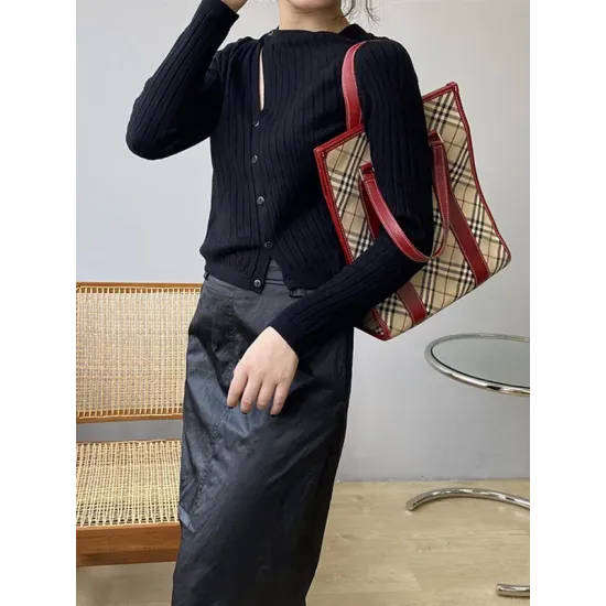 Fashion Asymmetric Solid Color Round-Neck Sweater Top Fashion Asymmetric Solid Color Round-Neck Sweater Top