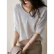 Urban Solid Color V-Neck Knitting Pullover Urban Solid Color V-Neck Knitting Pullover
