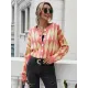 Vintage Loose Buttoned Contrast Color Cardigan Top Vintage Loose Buttoned Contrast Color Cardigan Top